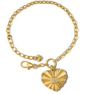 Brighton Esprit Heart Gold Crystal Bracelet Style: JF0054 NWT $68